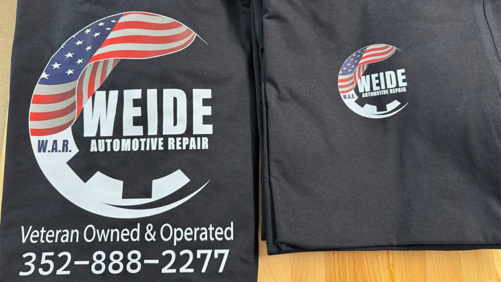 Custom DTF Shirts for Automotive Repair Shops