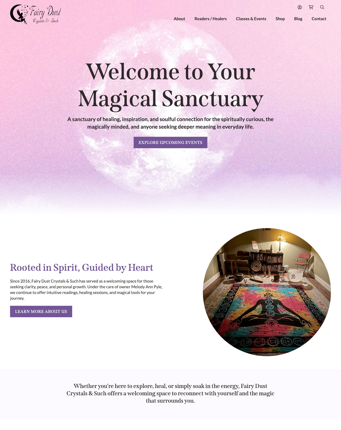 Fairy Dust Crystals & Such Website Screenshot