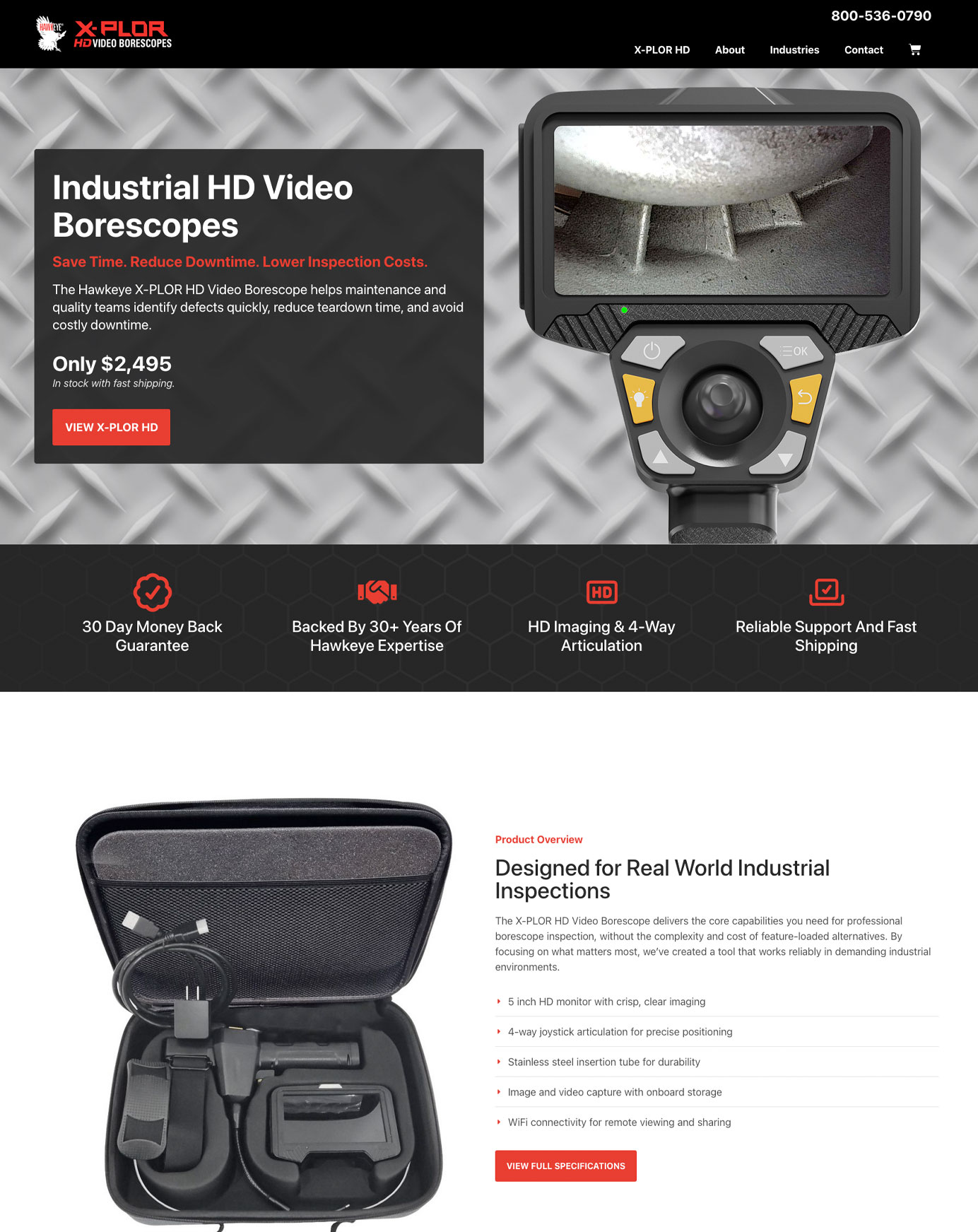 Hawkeye X-PLOR e-commerce website mockup