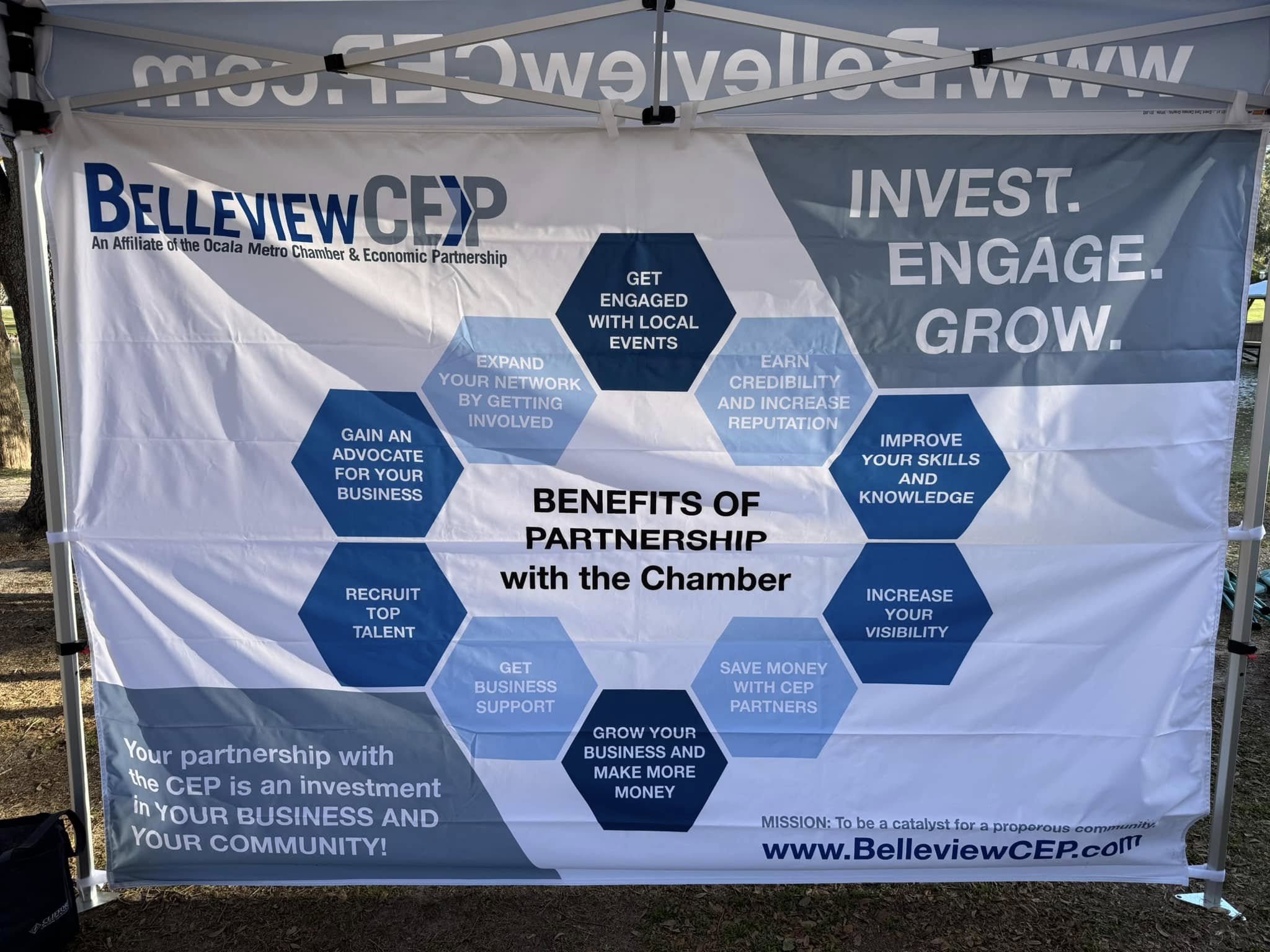 Belleview CEP custom backdrop