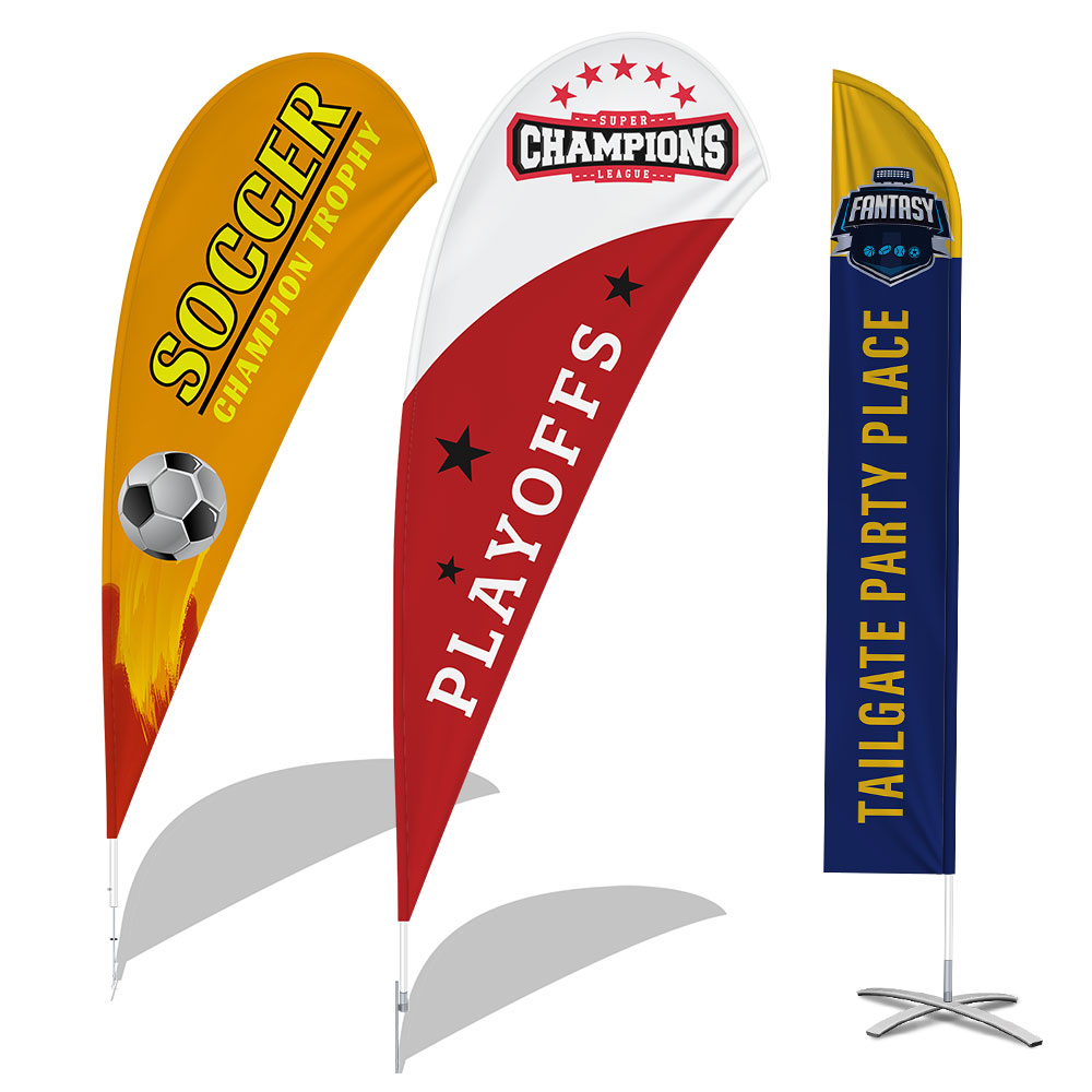 Custom printed flags for events