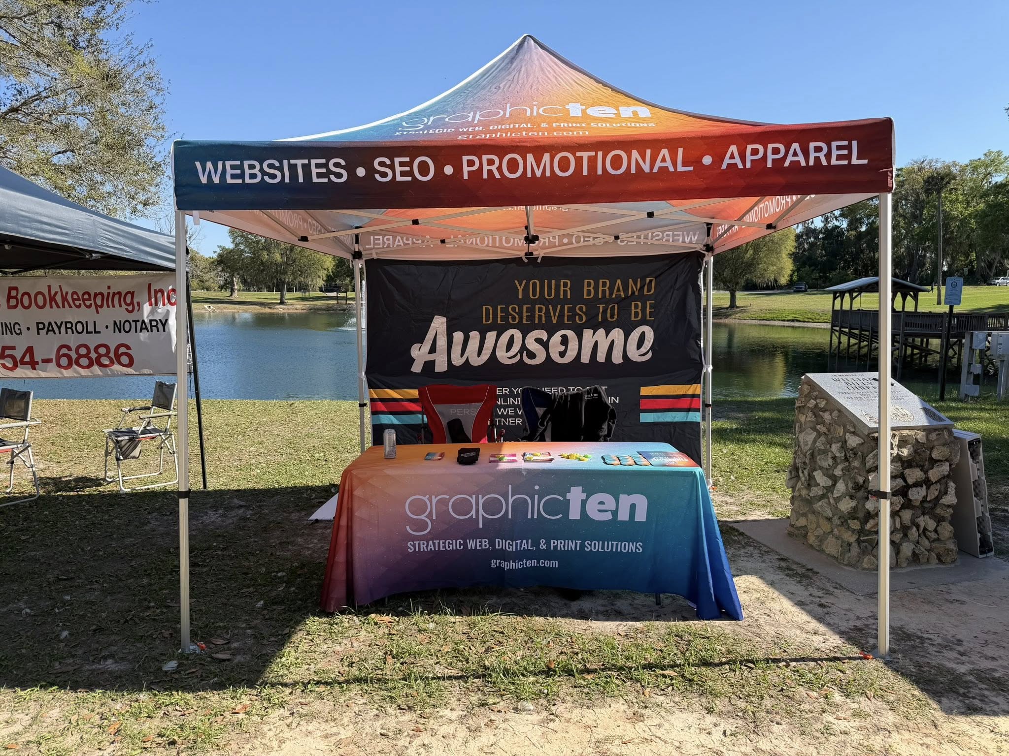 Custom trade show display setup in Belleview