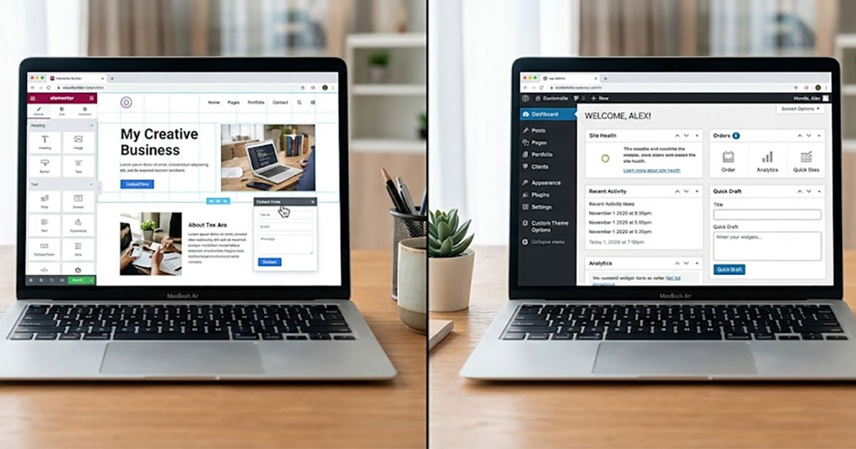 WordPress vs website builder comparison for Ocala businesses